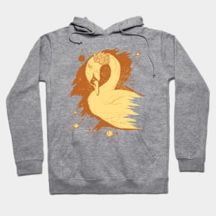 Terracotta Swan Among The Stars Hoodie